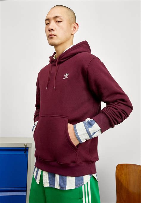 adidas herren trefoil kapuzenpullover maroon